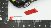 Audi RS Direksiyon Alüminyum Alaşımlı 3M 3D Sticker Logo 2Li Set - 5