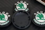 Skoda Orjinal Jant Göbek Kapağı Seti 65mm - 4