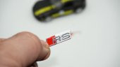 Audi RS Direksiyon Alüminyum Alaşımlı 3M 3D Sticker Logo 2Li Set - 1