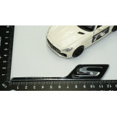 DK Benz AMG S GT S Eklenti Siyah Krom ABS 3M 3D Bagaj Logo Amblem thumbnail 5