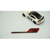 DK Benz AMG S GT S Eklenti Kırmızı Siyah ABS 3M 3D Bagaj Logo Amblem - 2