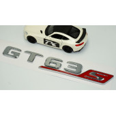 DK Benz GT 63S Bagaj Kırmızı Krom ABS 3M 3D Yazı Logo - 3