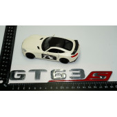 DK Benz GT 63S Bagaj Kırmızı Krom ABS 3M 3D Yazı Logo - 4