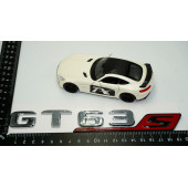 DK Benz GT 63S Bagaj Krom Kırmızı ABS 3M 3D Yazı Logo - 4