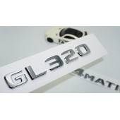 DK Tuning GL320 4Matic Bagaj Krom ABS Yazı Logo Benz İle Uyumlu - 1