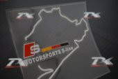 Audi S Line Nurburgring Map Depo Kapağı Sticker - 1