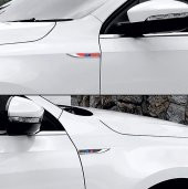 Audi R Logo Çamurluk Yanı Krom Metal Bıçak Logo - 2