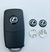 Lexus Oto Anahtar 3M Metal Alaşım Logo 2Li Set - 3