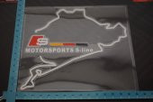 Audi S Line Nurburgring Map Depo Kapağı Sticker - 4