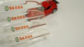 Skoda Logo Kapı Kenarı Koruma Şeffaf Kauçuk 3M Band New Style - 1