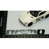DK Nissan Nismo Krom Siyah Ön Panjur Logo Arma Amblem - 5