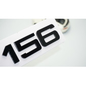 DK Tuning Alfa Romeo 156 Siyah ABS 3M 3D Bagaj Yazı Logo Arma thumbnail 1