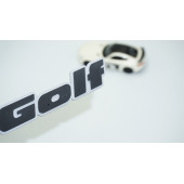 DK Tuning Golf MK2 MK3 Bagaj Gri Siyah Yazı Logo Volkswagen İle Uyumlu - 1
