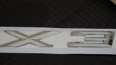 Bmw X3 Bagaj Krom Metal 3M 3D Yazı Logo - 4