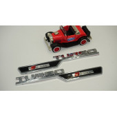 Audi Turbo S Line Çamurluk Yanı 3M Krom ABS Logo 2 Li Set thumbnail 2