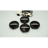 Mini John Cooper Works Logo Siyah Jant Göbeği Kapak Seti - 2