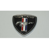 DK Ford Mustang Koşan At Bagaj Logo Siyah Krom Metal Plaka Arma - 3