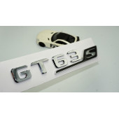 DK Benz GT 63S Bagaj Krom Siyah ABS 3M 3D Yazı Logo - 1