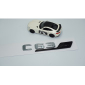 DK Tuning C 63S Bagaj Siyah Krom ABS 3M 3D Yazı Logo Benz İle Uyumlu - 2