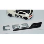 DK Tuning C 63S Bagaj Siyah Krom ABS 3M 3D Yazı Logo Benz İle Uyumlu - 3