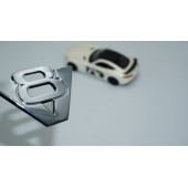 DK Tuning V8 Bagaj 3M 3D Krom Metal 3M 3D Logo Amblem - 1