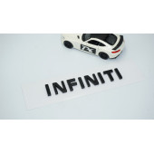 DK Tuning İnfiniti Siyah ABS Bagaj Yazı Logo thumbnail 2