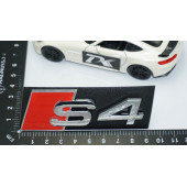 DK Tuning S4 Gümüş Kırmızı 3D Ön Panjur Logo Audi İle Uyumlu thumbnail 4