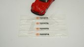 Toyota Logo Kapı Kenarı Koruma Şeffaf Kauçuk 3M Band New Style - 2
