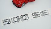 500 SE Bagaj Krom Metal 3M 3D Yazı Logo thumbnail 3