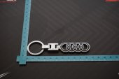 Audi Halka Logo Krom Metal Çift Yön Anahtarlık - 8