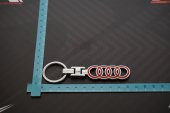 Audi Halka Logo Krom Metal Çift Yön Anahtarlık - 9