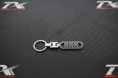 Audi Halka Logo Krom Metal Çift Yön Anahtarlık - 10