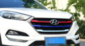 Hyundai Tucson 2015 2018 Modeller Ön Panjur Dekoratif Şeritleri - 8