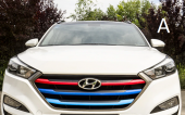 Hyundai Tucson 2015 2018 Modeller Ön Panjur Dekoratif Şeritleri - 1