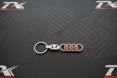 Audi Halka Logo Krom Metal Çift Yön Anahtarlık - 7