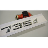 Bmw 735d Krom Metal 3M 3D Bagaj Logo Yazı Orjinal Ürün - 1