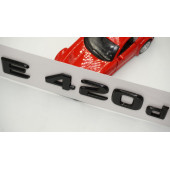 E 420d Bagaj Parlak Siyah ABS 3M 3D Yazı Logo - 4