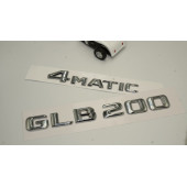 DK Benz GLB 200 4Matic Bagaj Krom Metal 3M 3D Yazı Logo - 2
