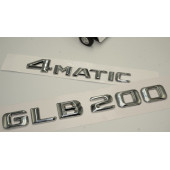 DK Benz GLB 200 4Matic Bagaj Krom Metal 3M 3D Yazı Logo - 3