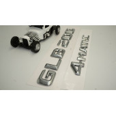 DK Benz GLB 200 4Matic Bagaj Krom Metal 3M 3D Yazı Logo - 4