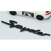DK Tuning Porsche Spyder Bagaj Siyah ABS Yazı Logo Amblem - 3