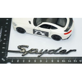 DK Tuning Porsche Spyder Bagaj Siyah ABS Yazı Logo Amblem - 4