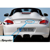 DK Tuning Porsche Spyder Bagaj Siyah ABS Yazı Logo Amblem - 5