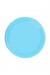 TABAK PLASTİK AÇIK MAVİ 26CM 8Lİ - 1