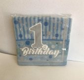 PEÇETE 1 BİRTHDAY MAVİ 16Lİ - 1