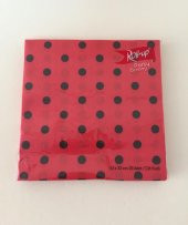 PEÇETE SİYAH PUANLI KIRMIZI 20Lİ - 1