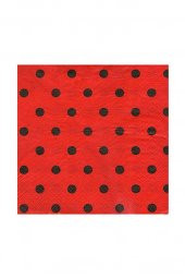 PEÇETE SİYAH PUANLI KIRMIZI 20Lİ - 2