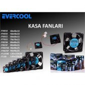 Evercool Jt825p 80*80*25Mm Kutulu Powerdan Beslemeli Kasa Fanı - 1