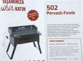 Kömürlü Mangal Piknik Barbekü Pervazlı Fırınlı KATLANIR AYAKLI 502 - 2