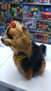 Peluş 25 cm Pilli Sesli  Hareketli Süs Köpeği Pelüş - 1